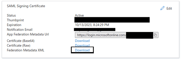 Azure download metadata